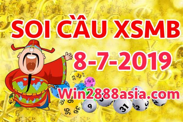 Soi cầu XSMB 8-7-2019 Win2888 Dự đoán cầu lô miền bắc thứ 2