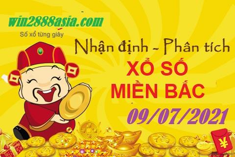 Soi cầu XSMB 9-7-2021 Win2888 Dự đoán Dàn Đề Miền Bắc thứ 6