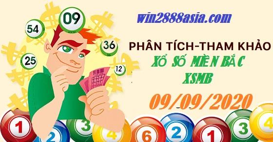 Soi cầu XSMB 9-9-2020 Win2888 Dự đoán Xổ Số Miền Bắc thứ 4