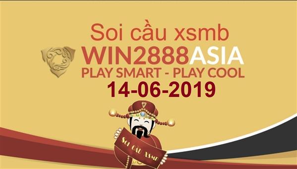 Soi cầu XSMB Win2888 14-6-2019 Dự đoán cầu lô miền bắc thứ 6