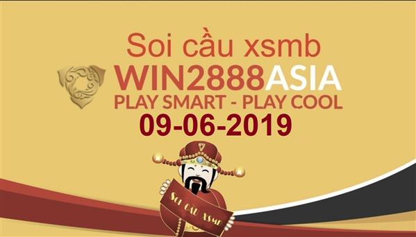 Soi cầu XSMB Win2888 9-6-2019  Dự đoán cầu lô miền bắc chủ nhật