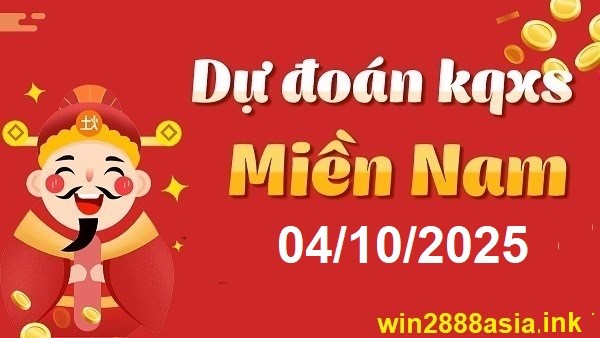 Soi cầu XSMN Win2888 04-10-2025 Chốt số lô đề miền nam thứ 7