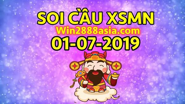 Soi cầu XSMN 1-7-2019 Win2888 Dự đoán cầu lô miền nam thứ 2