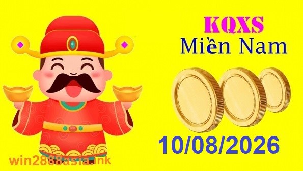 Soi cầu XSMN Win2888 10-08-2026 Chốt số Lô Đề Miền Nam thứ 2