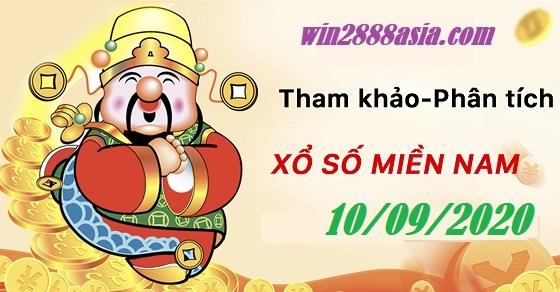 Soi cầu XSMN 10-9-2020 Win2888 Chốt số Dàn Đề Miền Nam thứ 5