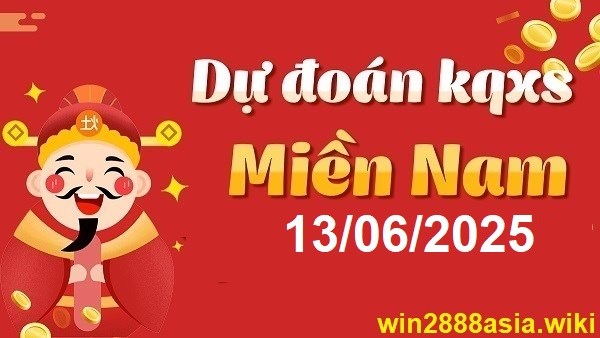 Soi cầu XSMN 13-06-2025 Win2888 Dự đoán cầu lô miền nam thứ 6