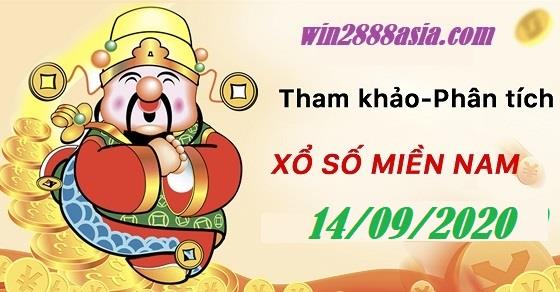 Soi cầu XSMN 14-9-2020 Win2888 Chốt số Lô Đề Miền Nam thứ 2