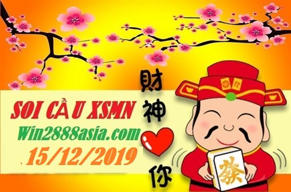 Soi cầu XSMN 15-12-2019 Win2888 Dự đoán Dàn Đề Miền Nam chủ nhật