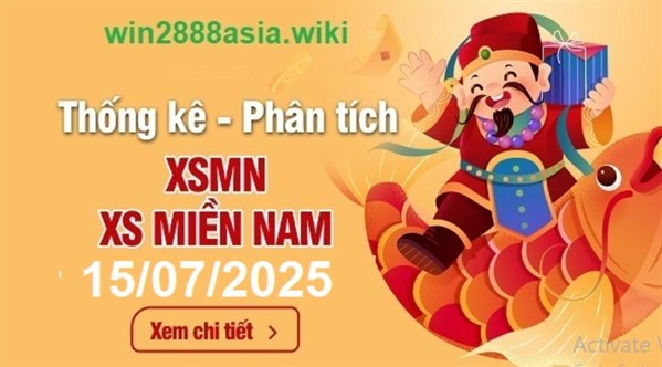Soi cầu XSMN 15-07-2025 Win2888 Dự đoán xổ số miền nam thứ 3