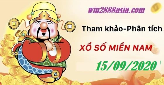 Soi cầu XSMN 15-9-2020 Win2888 Chốt số Cầu Lô Miền Nam thứ 3