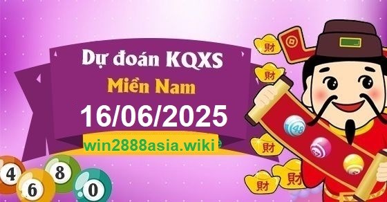 Soi cầu XSMN 16-06-2025 Win2888 Dự đoán xổ số miền nam thứ 2