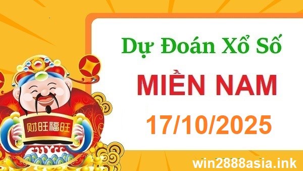 Soi cầu XSMN Win2888 17-10-2025 Dự đoán xổ số miền nam thứ 6