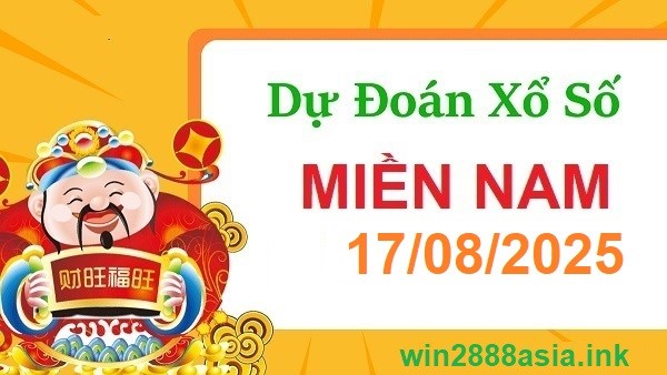 Soi cầu XSMN Win2888 17-08-2025 Dự đoán xổ số miền nam chủ nhật