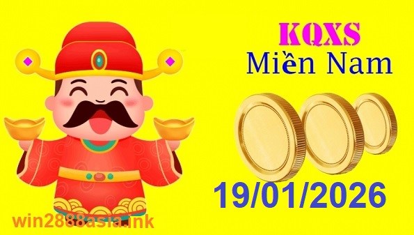 Soi cầu XSMN Win2888 19-01-2026 Chốt số Lô Đề Miền Nam thứ 2