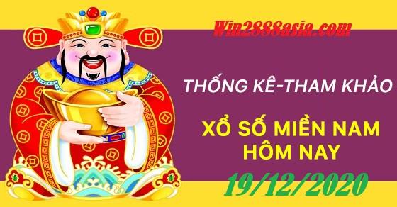Soi cầu XSMN 19-12-2020 Win2888 Dự đoán Dàn Đề Miền Nam thứ 7