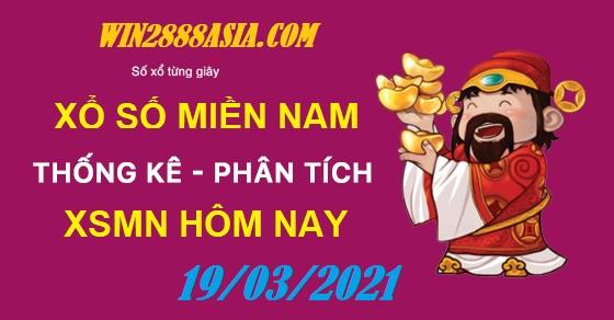Soi cầu XSMN 19-3-2021 Win2888 Chốt số Dàn Đề Miền Nam thứ 6