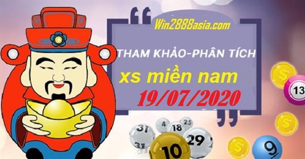 Soi cầu XSMN 19-7-2020 Win2888