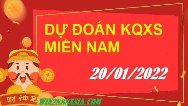 Soi cầu XSMN 20-1-2022 Win2888 Dự đoán Dàn Đề Miền Nam thứ 5