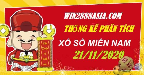 Soi cầu XSMN 21-11-2020 Win2888 Dự đoán Dàn Đề Miền Nam thứ 7