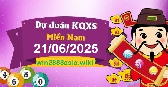 Soi cầu XSMN Win2888 21-06-2025 Dự đoán xổ số miền nam thứ 7