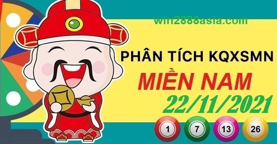 Soi cầu XSMN 22-11-2021 Win2888 Dự đoán Lô Đề Miền Nam thứ 2
