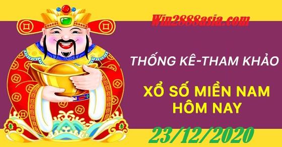 Soi cầu XSMN 23-12-2020 Win2888 Chốt số Cầu Lô Miền Nam thứ 4