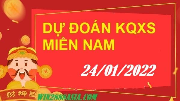 Soi cầu XSMN 24-1-2022 Win2888 Chốt số KQXS Miền Nam thứ 2