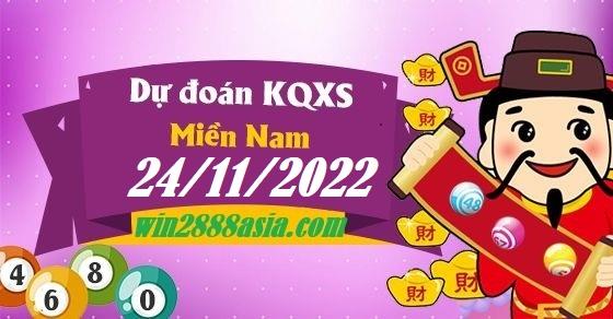 Soi cầu XSMN Win2888 24-11-2022 Chốt số xổ số miền nam thứ 5