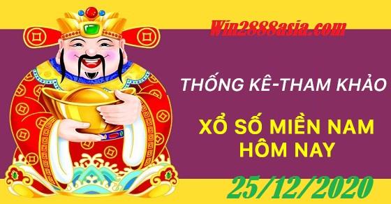 Soi cầu XSMN 25-12-2020 Win2888 Dự đoán Dàn Đề Miền Nam thứ 6