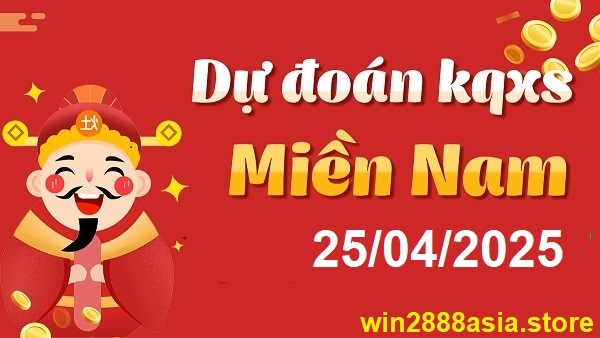 Soi cầu XSMN Win2888 25-04-2025 Dự đoán cầu lô miền nam thứ 6