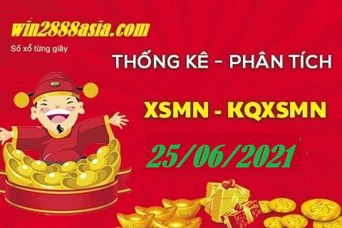 Soi cầu XSMN 25-6-2021 Win2888 Dự đoán Lô Đề Miền Nam thứ 6