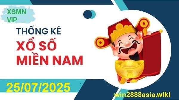 Soi cầu XSMN Win2888 25-07-2025 Dự đoán xổ số miền nam thứ 6