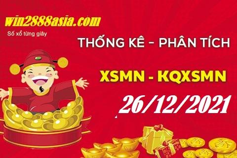 Soi cầu XSMN 26-12-2021 Win2888 Dự đoán Lô Đề Miền Nam chủ nhật