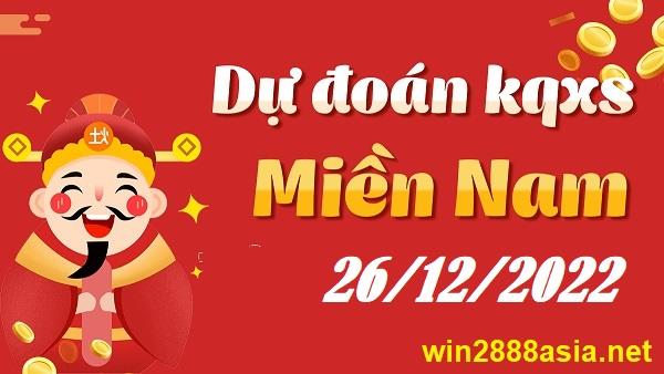 Soi cầu XSMN Win2888 26-12-2022 Dự đoán xổ số miền nam thứ 2