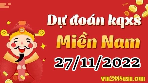 Soi cầu XSMN Win2888 27-11-2022 Dự đoán xổ số miền nam chủ nhật