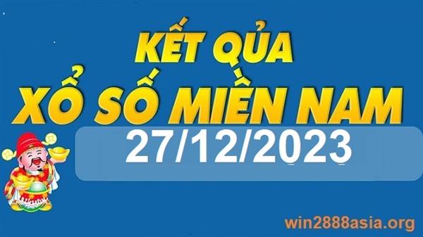 Soi cầu XSMN Win2888 27-12-2023 Dự đoán xổ số miền nam thứ 4