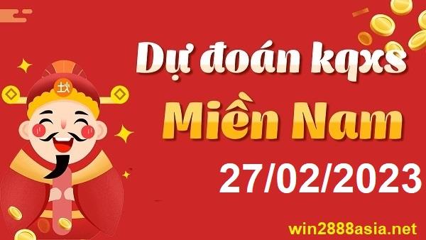 Soi cầu XSMN Win2888 27-02-2023 Chốt số Lô Đề Miền Nam thứ 2