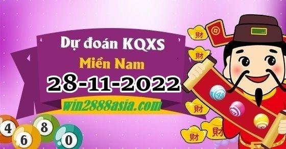 Soi cầu XSMN Win2888 28-11-2022 Dự đoán cầu lô miền nam thứ 2