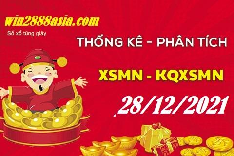 Soi cầu XSMN 28-12-2021 Win2888 Dự đoán Cầu Số Miền Nam thứ 3