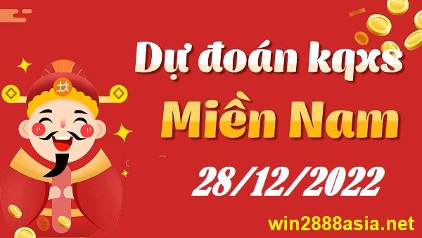 Soi cầu XSMN 28-12-2022 Win2888 Chốt số lô đề miền nam thứ 4
