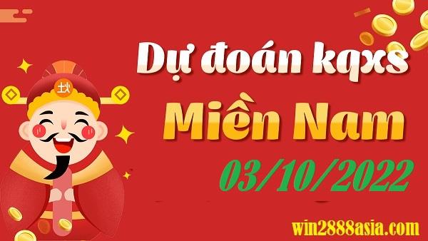 Soi cầu XSMN Win2888 03-10-2022 Chốt số Lô Đề Miền Nam thứ 2