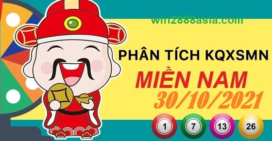Soi cầu XSMN 30-10-2021 Win2888 Chốt số Lô Đề Miền Nam thứ 7