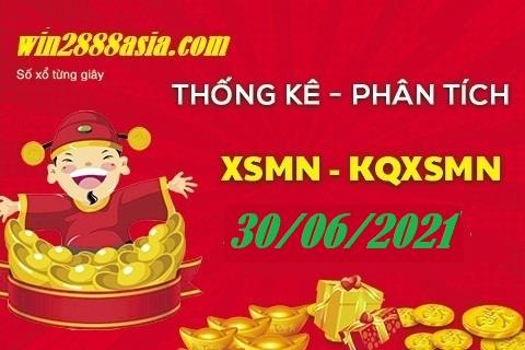 Soi cầu XSMN 30-6-2021 Win2888 Dự đoán Lô Đề Miền Nam thứ 4