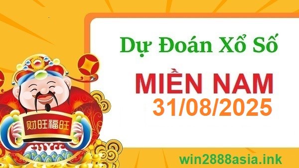 Soi cầu XSMN Win2888 31-08-2025 Chốt số Cầu Lô Miền Nam chủ nhật