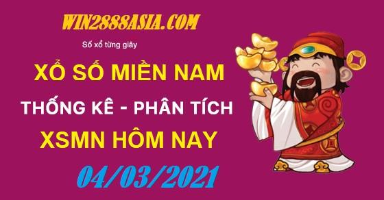 Soi cầu XSMN 4-3-2021 Win2888 Chốt số Cầu Đề Miền Nam thứ 5
