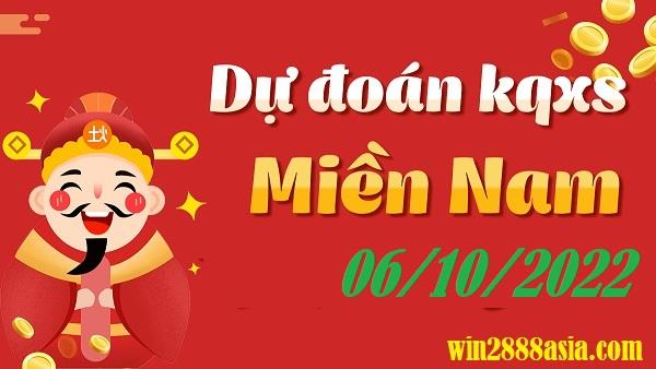 Soi cầu XSMN Win2888 06-10-2022 Chốt số Dàn Đề Miền Nam thứ 5