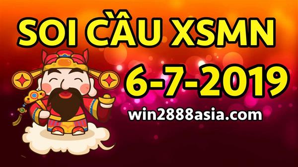 Soi cầu XSMN 6-7-2019 Win2888 phân tích cầu đề miền nam miễn phí