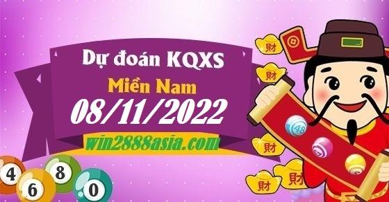 Soi cầu XSMN Win2888 08-11-2022 Chốt số Cầu Lô Miền Nam thứ 3