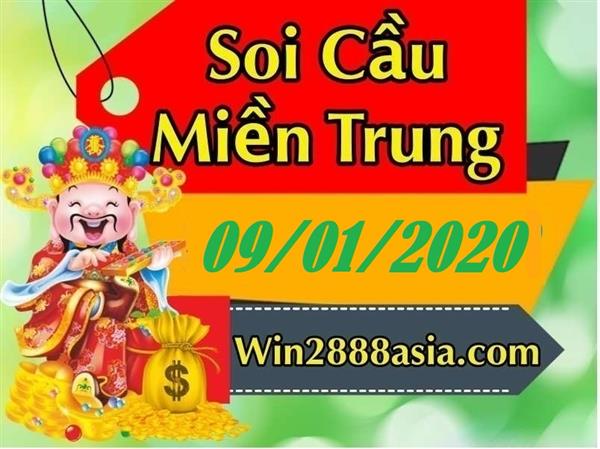 Soi cầu XSMT 9-1-2020 Win2888 Dự đoán Lô Đề Miền Trung thứ 5