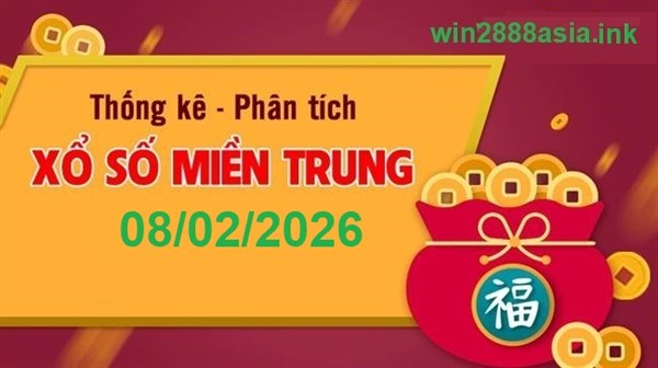 Soi cầu XSMT 08-02-2026 Win2888 Dự đoán cầu lô miền trung chủ nhật